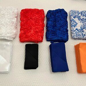Premium Event Linen Sets - Runners &amp; Napkin Bundles (4 SETS)